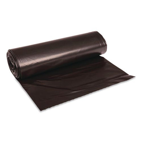 Reprocessed Resin Can Liners, 60 Gal, 1.2 Mil, 38 X 58, Black, 50 Rolls/carton