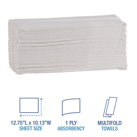 Boardwalk Green C-fold Towels, 1-ply, 10.13 X 12.75, Natural White, 150/pack, 16 Packs/carton