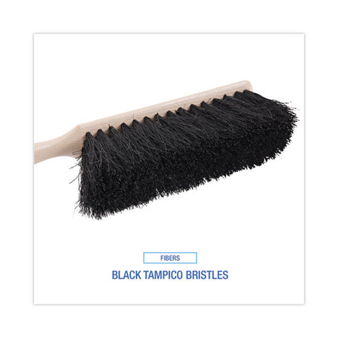 Counter Brush, Black Tampico Bristles, 4.5" Brush, 3.5" Tan Plastic Handle