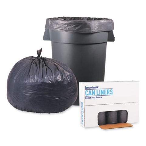 Low-density Waste Can Liners, 60 Gal, 0.95 Mil, 38" X 58", Gray, Perforated Roll, 25 Bags/roll, 4 Rolls/carton