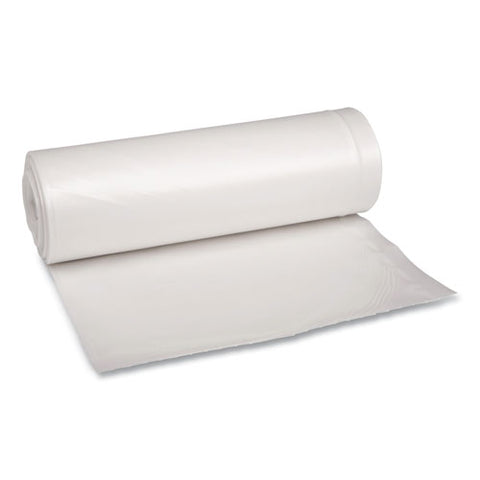 Recycled Low-density Polyethylene Can Liners, 60 Gal, 1.75 Mil, 38" X 58", Clear, Perforated, 10 Bags/roll, 10 Rolls/carton