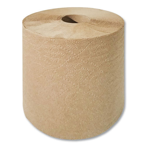 Hard Wound Towel, 1-ply, 8" X 700 Ft, Brown, 6 Rolls/carton