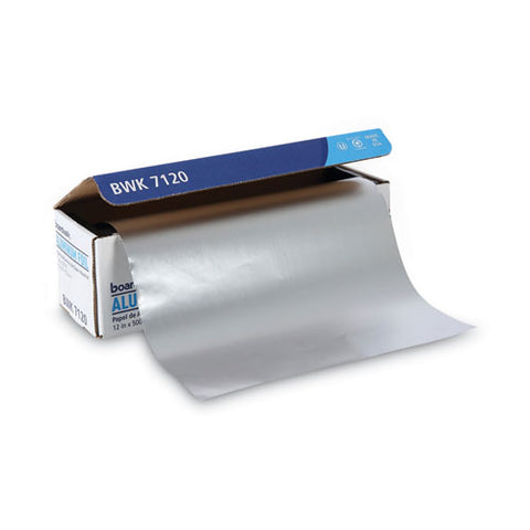 Heavy-duty Aluminum Foil Roll, 87 Gauge, 12" X 500 Ft