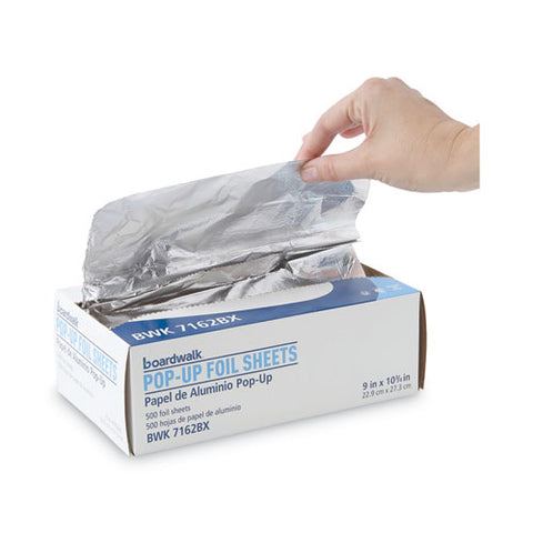 Standard Aluminum Foil Pop-up Sheets, 63 Gauge, 9 X 10.75, 500 Sheets/box, 6 Boxes/carton