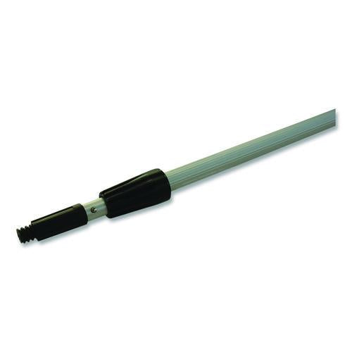 Aluminum Extension Pole, 96", Silver/black