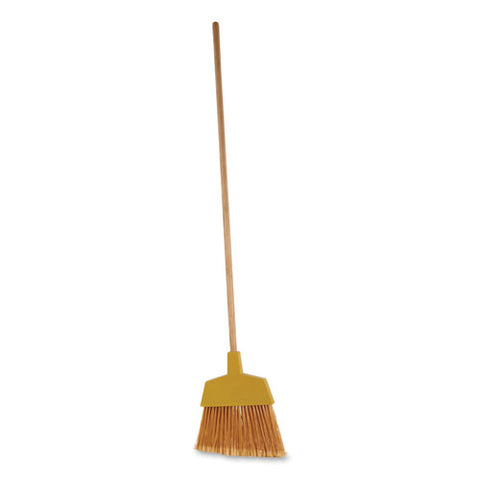 Angler Broom, 53" Handle, Yellow, 12/carton