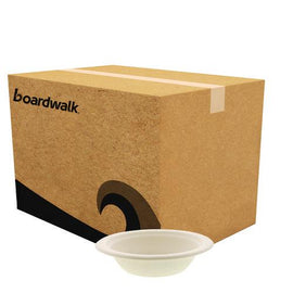 Bagasse Pfas-free Dinnerware, Round Bowl, 12 Oz, Tan, 1,000/carton