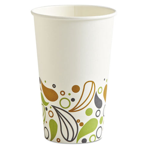 Deerfield Printed Paper Hot Cups, 16 Oz, 50/sleeve, 20 Sleeves/carton