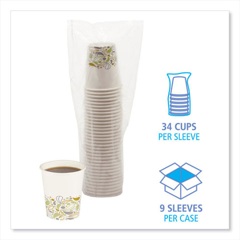 Deerfield Printed Paper Hot Cups, 8 Oz, 50/sleeve, 20 Sleeves/carton