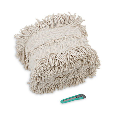 Flash Forty Disposable Dust Mop Heads, Cotton, 5", Natural