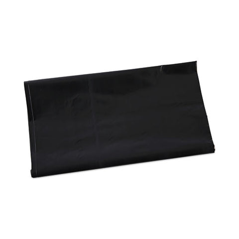 Linear Low Density Industrial Can Liners, 45 Gal, 1.7 Mil, 40" X 46", Black, Flat Pack, 100/carton