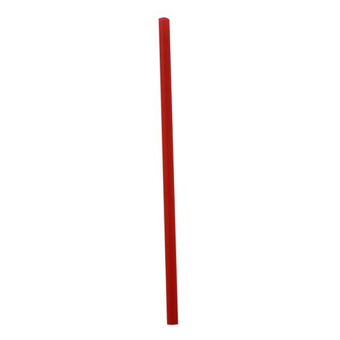 Wrapped Giant Straws, 7.75", Polypropylene, Red, 7,200/carton