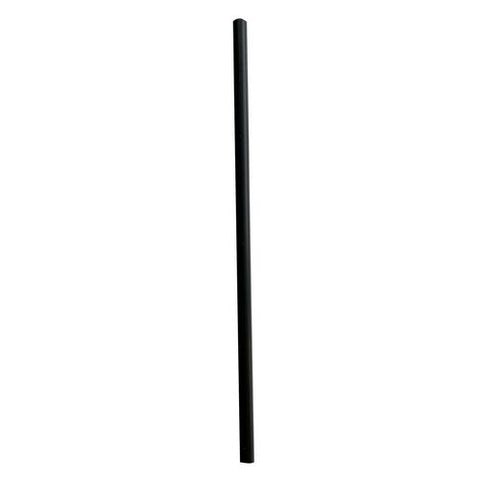 Jumbo Straws, 7.75", Polypropylene, Black, 12,500/carton