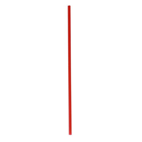 Wrapped Jumbo Straws, 10.25", Polypropylene, Red, 2,000/carton