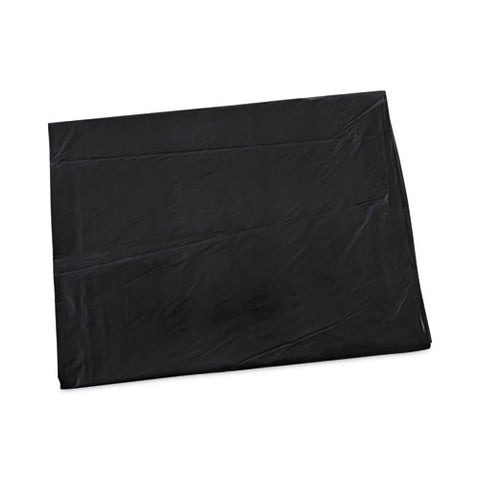 Linear Low Density Industrial Can Liners, 60 Gal, 0.7 Mil, 38" X 58", Black, Flat Pack, 100/carton