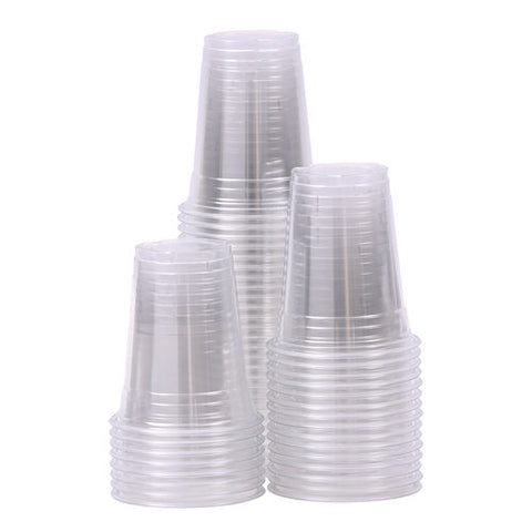 Clear Plastic Cold Cups, 12 Oz, 50/sleeve, 20 Sleeves/carton