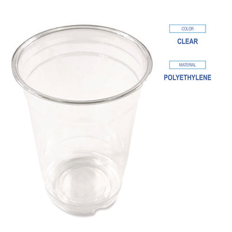 Clear Plastic Pet Cups, 14 Oz, 50/pack