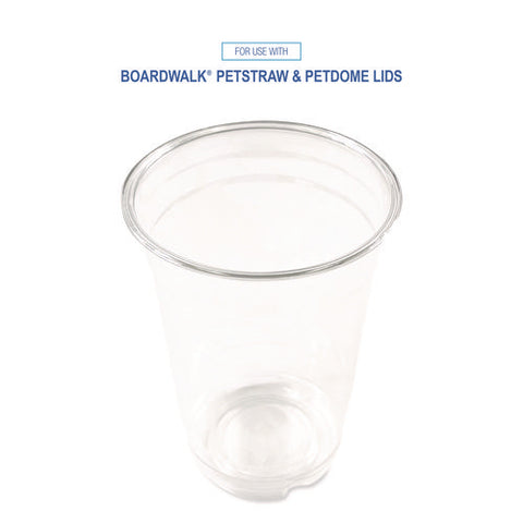 Clear Plastic Pet Cups, 14 Oz, 50/bag, 20 Bags/carton