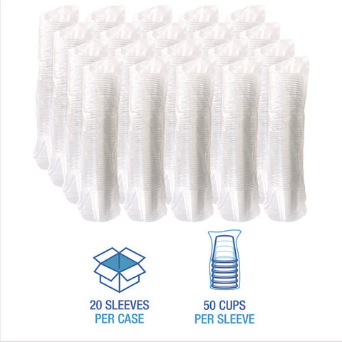 Clear Plastic Pet Cups, 14 Oz, 50/bag, 20 Bags/carton