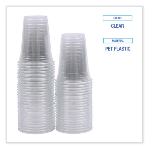 Clear Plastic Cold Cups, 16 Oz, 50/sleeve, 20 Sleeves/carton