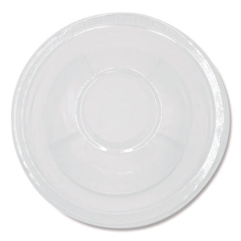 Pet Cold Cup Dome Lids, Fits 9 Oz To 10 Oz Pet Cups, Clear, 100/pack