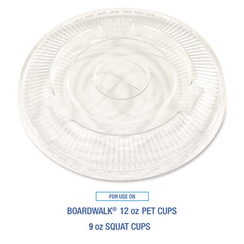 Crystal-clear Cold Cup Straw-slot Lids, Fits 9 Oz To 10 Oz Cups, Clear, 100/pack