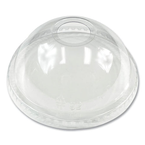 Pet Cold Cup Dome Lids, Fits 9 Oz Squat/12 Oz Pet Cups, Clear, 1,000/carton