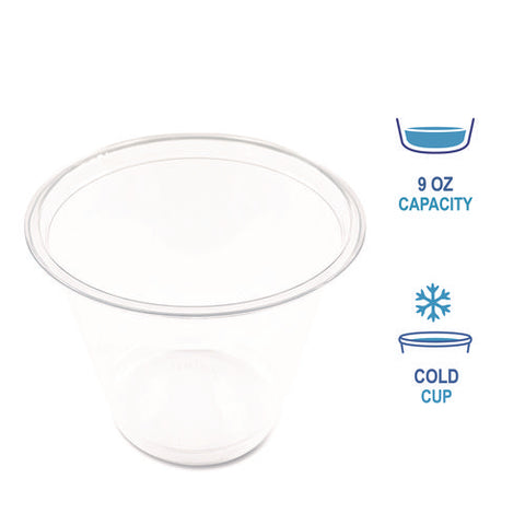 Clear Plastic Pet Cups, 9 Oz, 50/pack