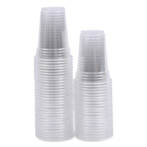 Clear Plastic Cold Cups, 9 Oz, 50/sleeve, 20 Sleeves/carton