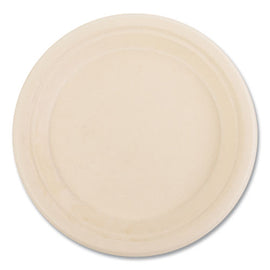 Bagasse Pfas-free Dinnerware, Plate, 9" Dia, Tan, 500/carton