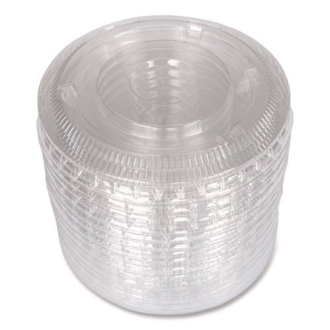 Souffle/portion Cup Lids, Fits 3.25 Oz To 5.5 Oz Portion Cups, Clear, 2,500/pack