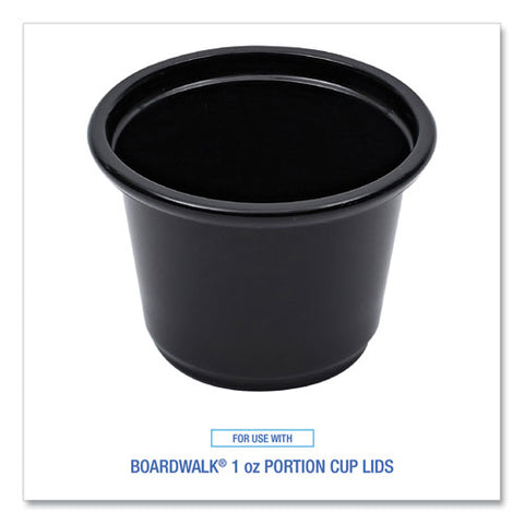 Souffle/portion Cups, 1 Oz, Black, 125/sleeve, 20 Sleeves/carton