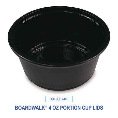 Souffle/portion Cups, 3.25 Oz, Polypropylene, Black, 2,500/carton