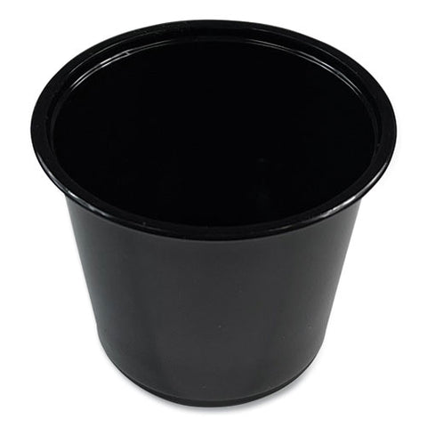 Souffle/portion Cups, 5.5 Oz, Black, 2,500/carton