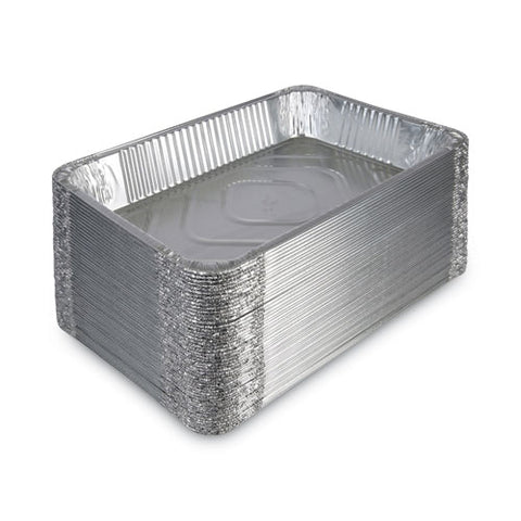 Aluminum Steam Table Pans, Full-size Deep, 620 Gauge, 3.19" Deep, 12.81 X 20.75, 50/carton