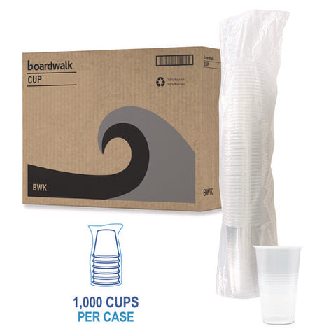 Translucent Plastic Cold Cups, 20 Oz, Clear, 1,000/carton