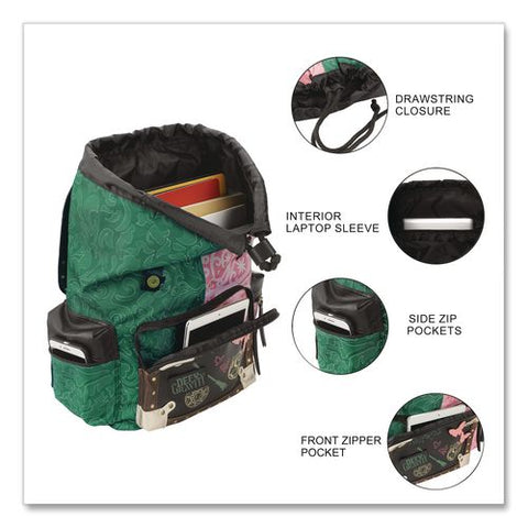 Wicked Backpack, Fits Devices Up To 15.9", 11 X 7 X 17, Multicolor