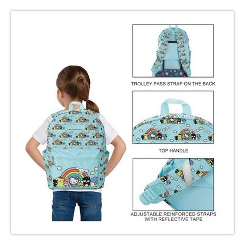 Hello Kitty And Friends Travel Backpack, Fits Devices Up To 15.9", 12 X 7 X 16, Multicolor