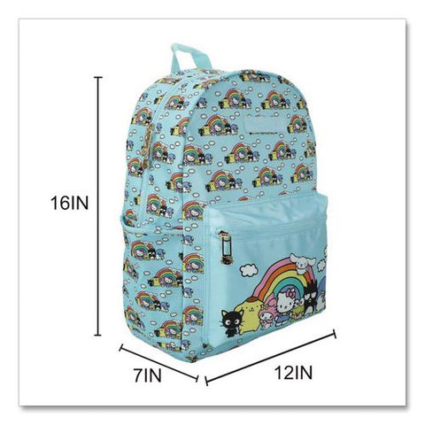 Hello Kitty And Friends Travel Backpack, Fits Devices Up To 15.9", 12 X 7 X 16, Multicolor