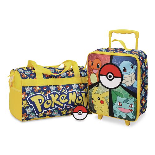 Three-piece Pokemon Carry-on Luggage Set, 11.75 X 6 X 14