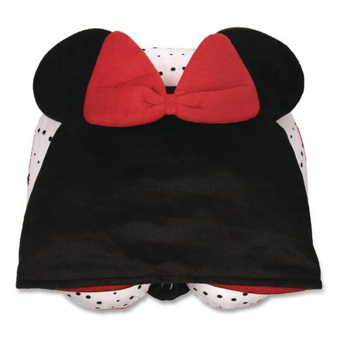 Minnie Mouse Hooded Neck Pillow, 11 X 3 X 10.5, Black/red