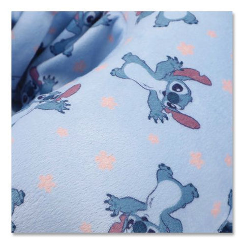 Stitch Hooded Polyester Travel Pillow, 11 X 3 X 10.5, Blue