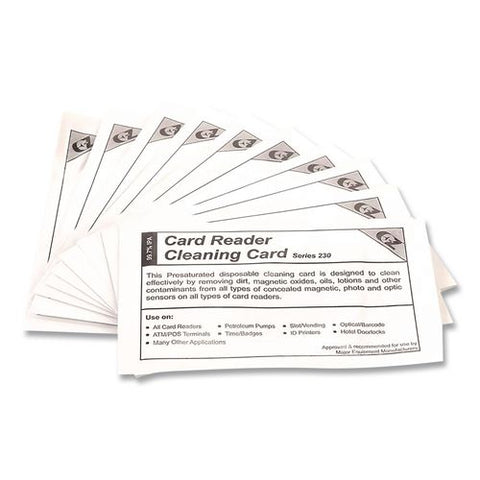 Series 230 Cleaning Cards, One Use Per Card, 10/pack