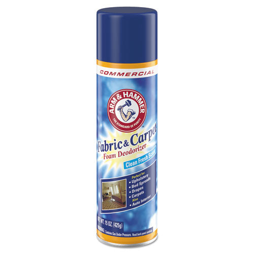 Fabric And Carpet Foam Deodorizer, Fresh Scent, 15 Oz Aerosol Spray