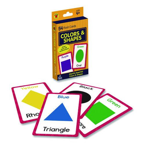 Colors And Shapes Flash Cards, 3.25 X 5.25, Assorted Colors, 54 Cards