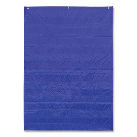 Complete Calendar And Weather Pocket Chart, 51 Pockets, 26 X 37.25, Blue