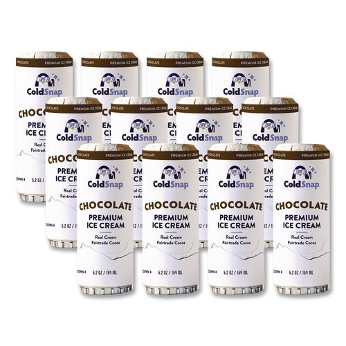 Ice Cream Pod, Chocolate, 5.2 Oz Single Serve Pod For Coldsnap Machine, 12/carton