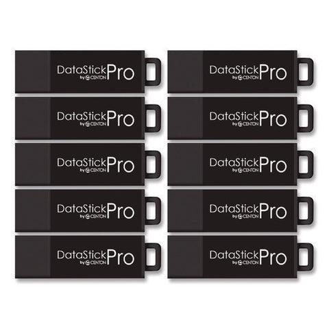 Datastick Pro Usb 3.2 Type A Flash Drive, 128 Gb, Black, 10/pack