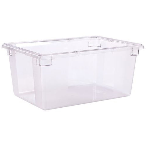 Storplus Polycarbonate Food Storage Container, 16.6 Gal, 18 X 26 X 12, Clear, Plastic