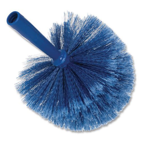 Flo-pac Round Duster With Soft Flagged Pvc Bristles, 7", Blue, Dozen